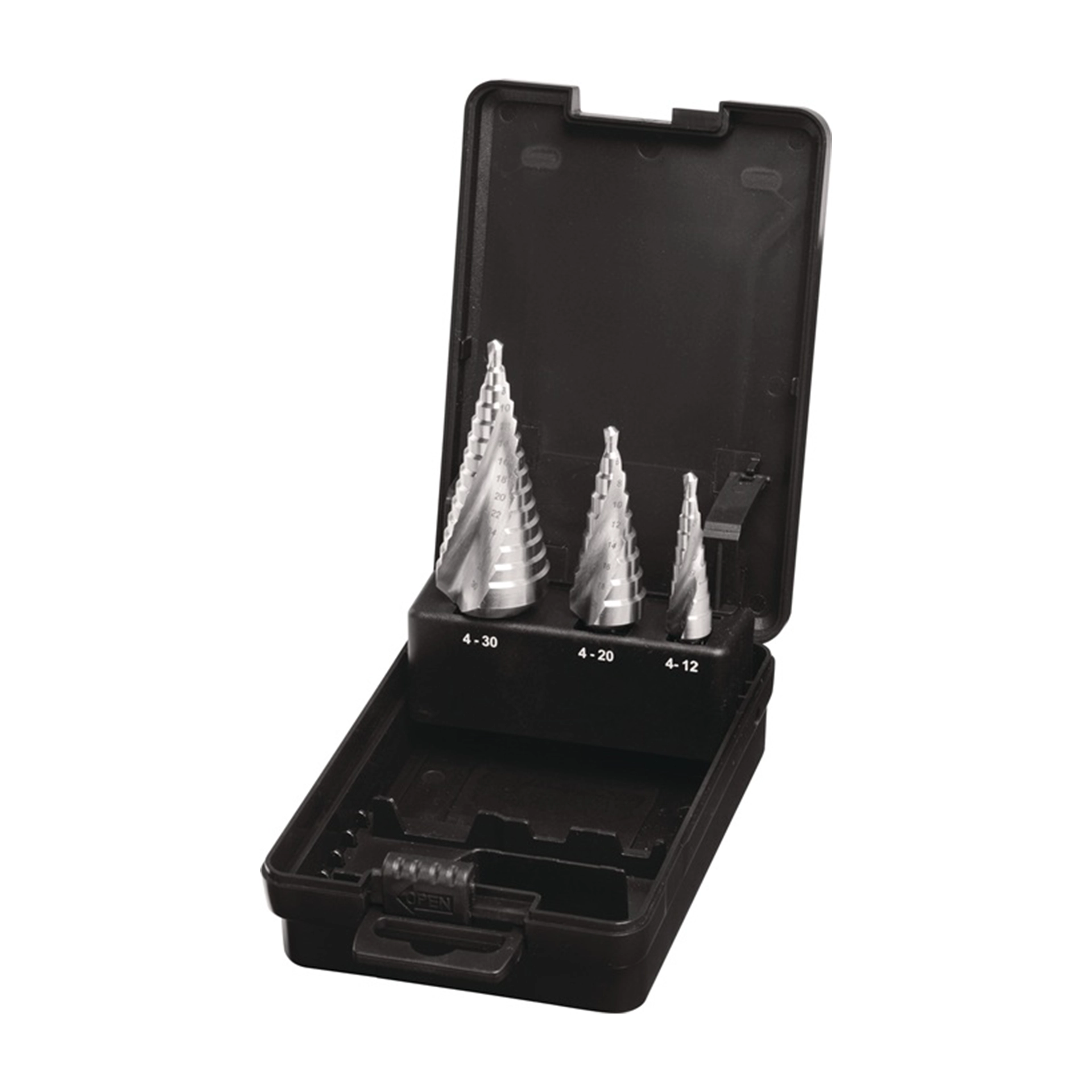 TECWERK Stufenbohrer-Satz HSS spiralgenutet 3-tlg.