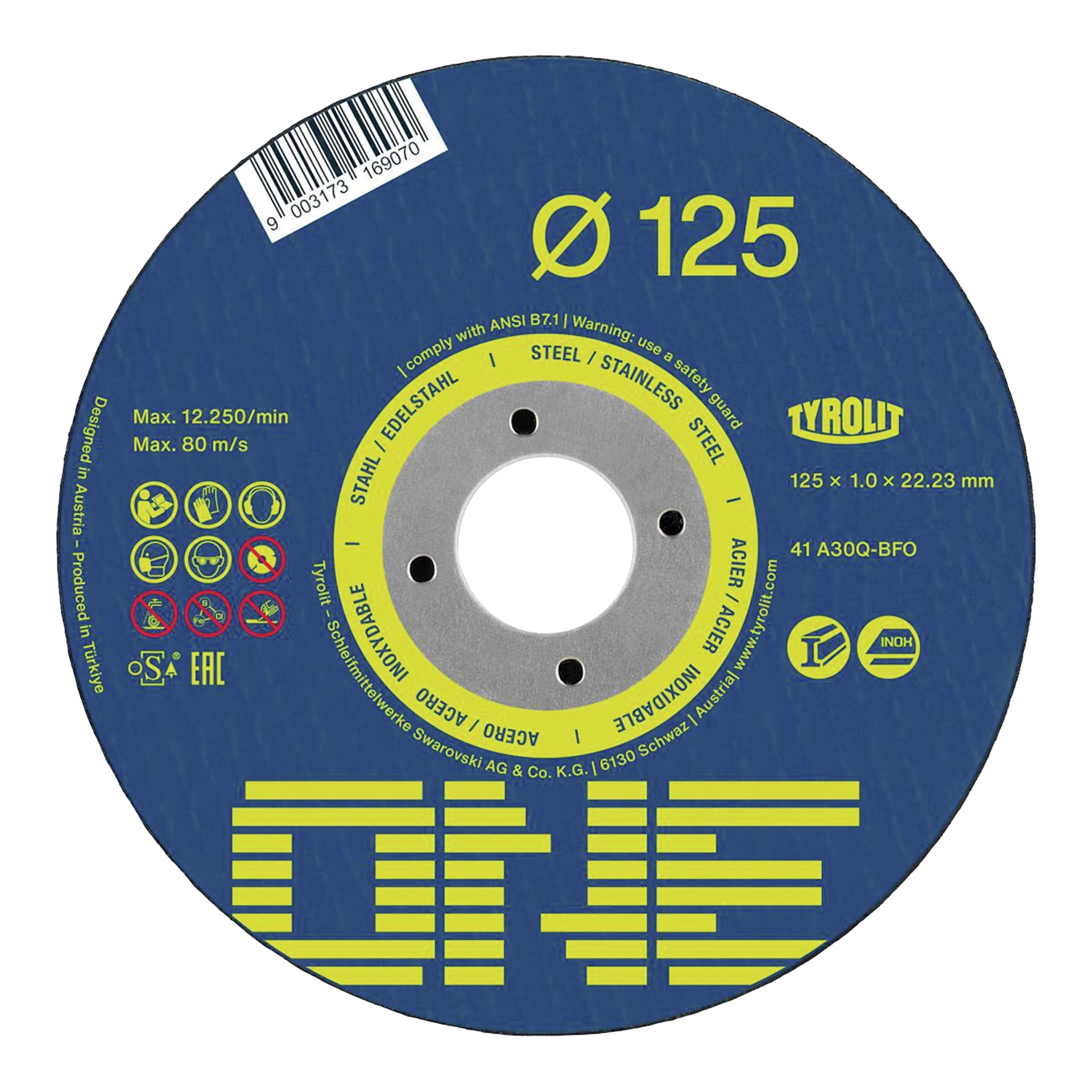 TYROLIT Trennscheiben ONE 100 Stück im Vorratseimer