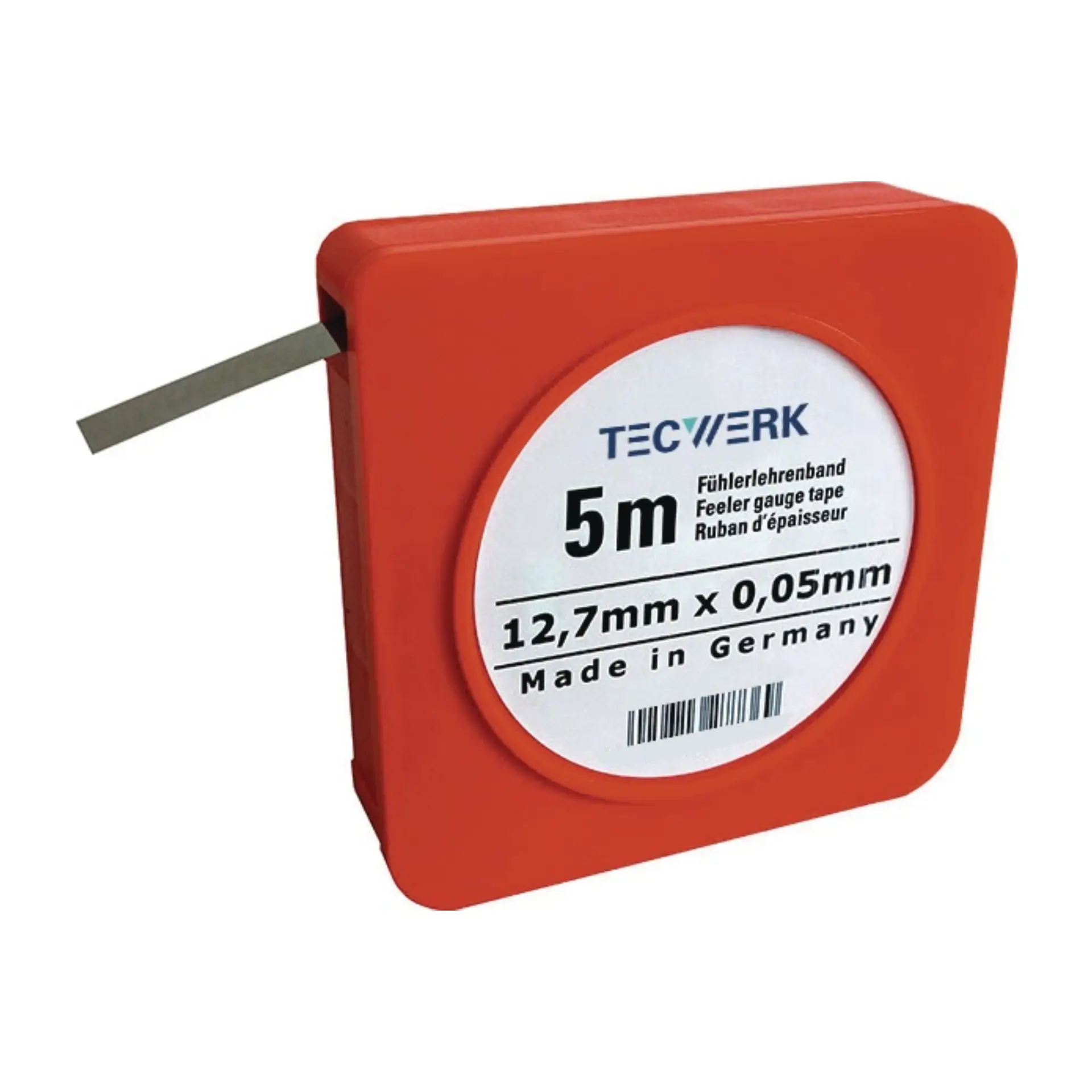 TECWERK Fühlerlehrenband 5 m, Breite 12,7 mm