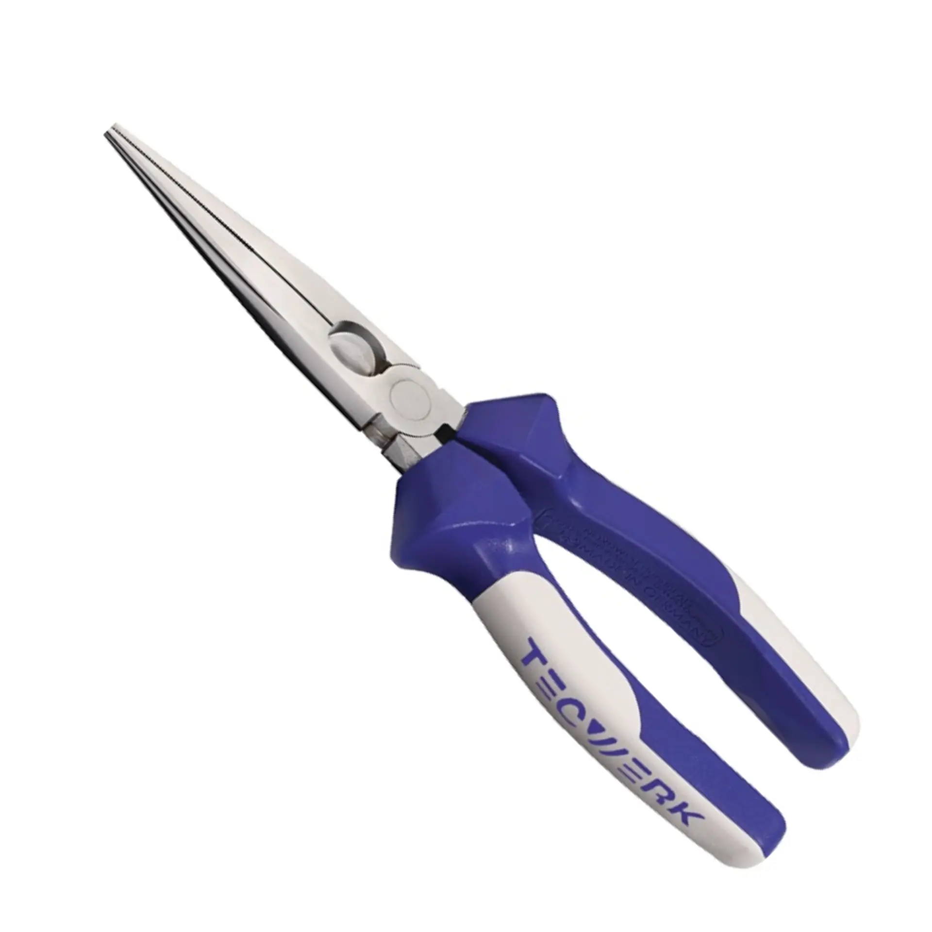 TECWERK Flachrundzange poliert gerade Mehrkomponenten-Hüllen 200 mm