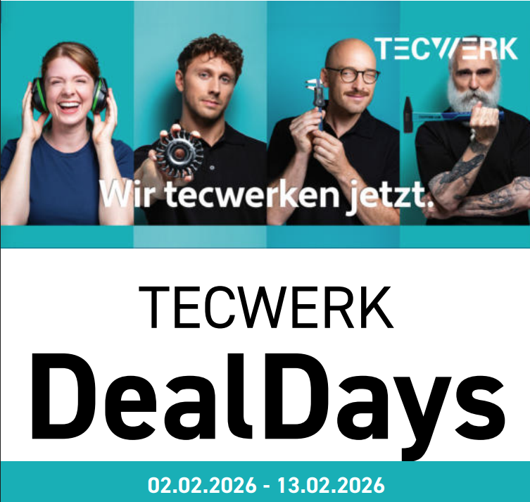 TECWERK DealDays Banner zur Aktion vom 02.02.2026 bis 13.02.2026