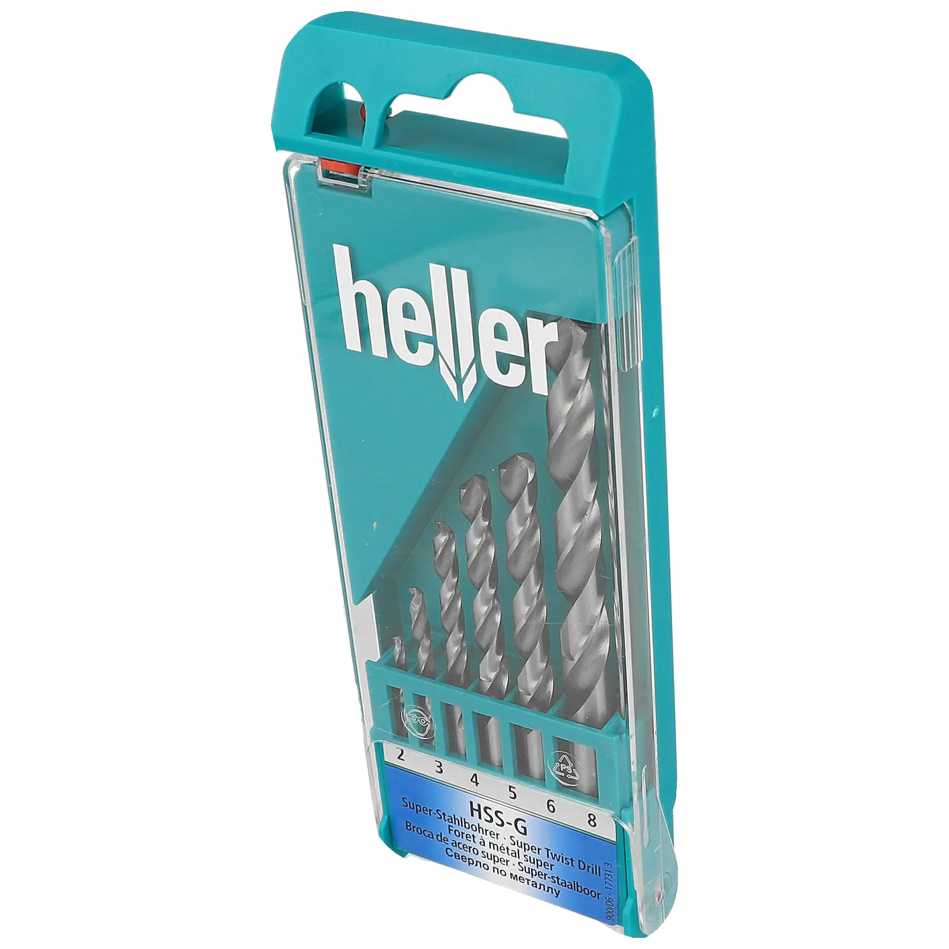 HELLER Stahlbohrer HSS-G Super DIN 338 RN Satz 6-tlg.