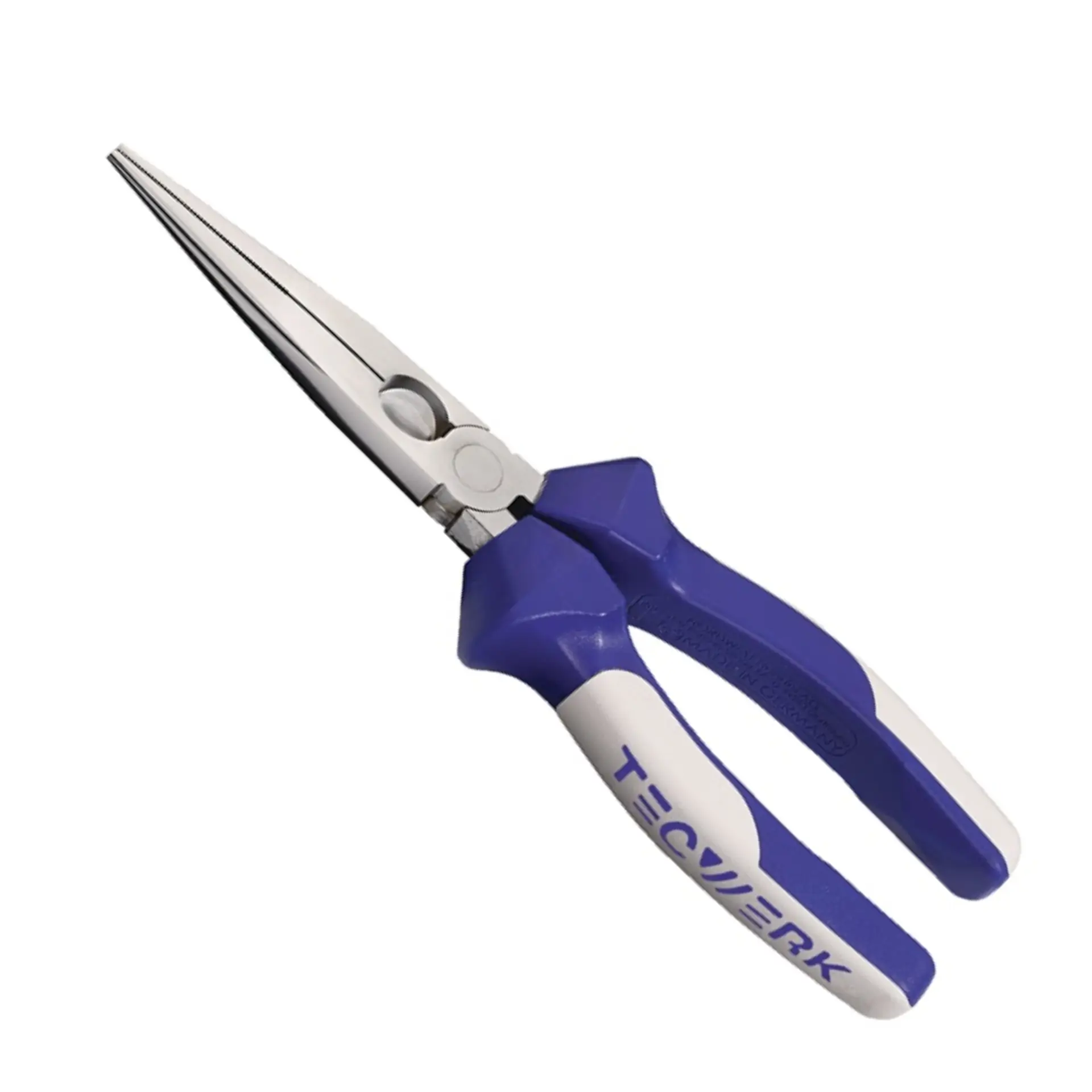 TECWERK Flachrundzange verchromt gerade Mehrkomponenten-Hüllen 200 mm