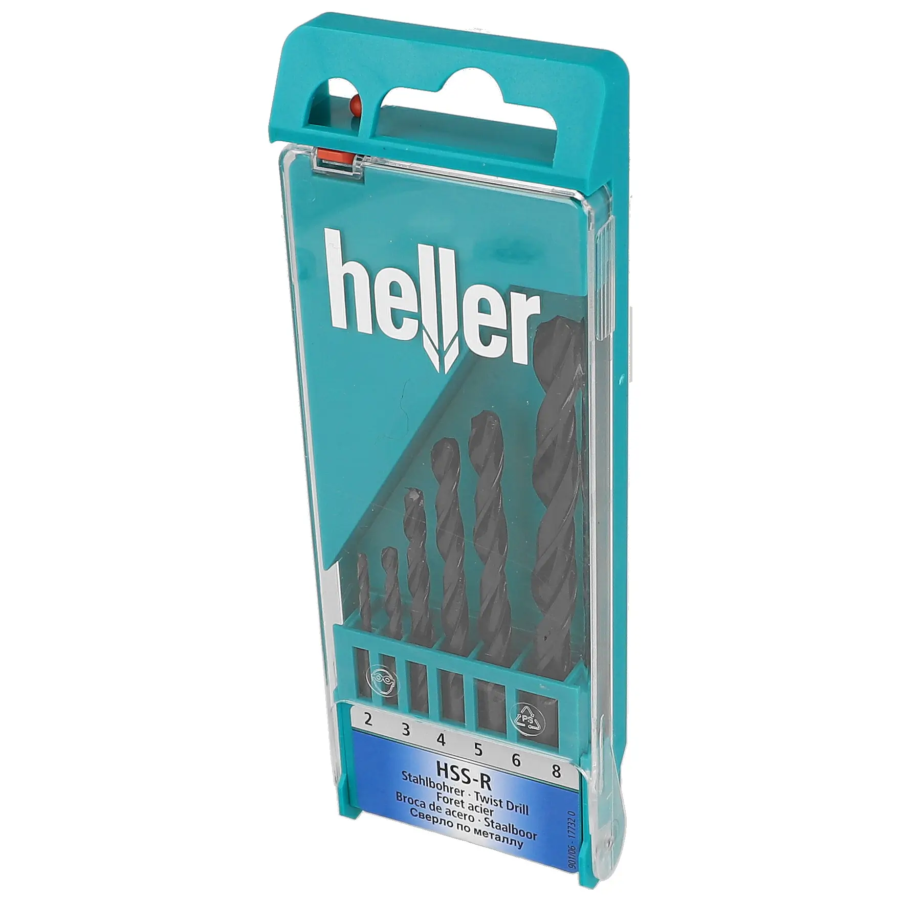 HELLER Stahlbohrer HSS-R DIN 338 RN Satz 6-tlg.