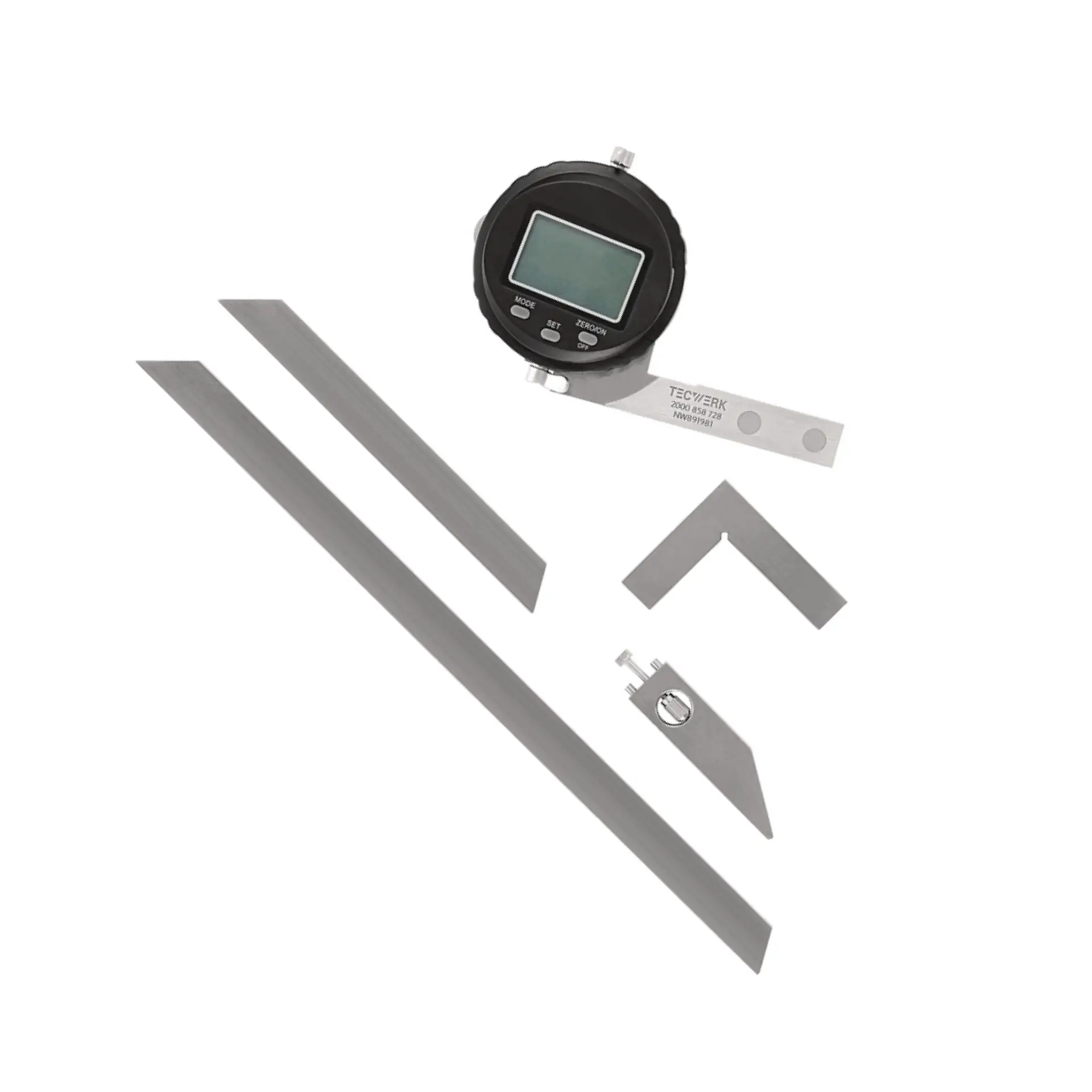 TECWERK Winkelmesser Ablesung 0,005 °10 ′ digital