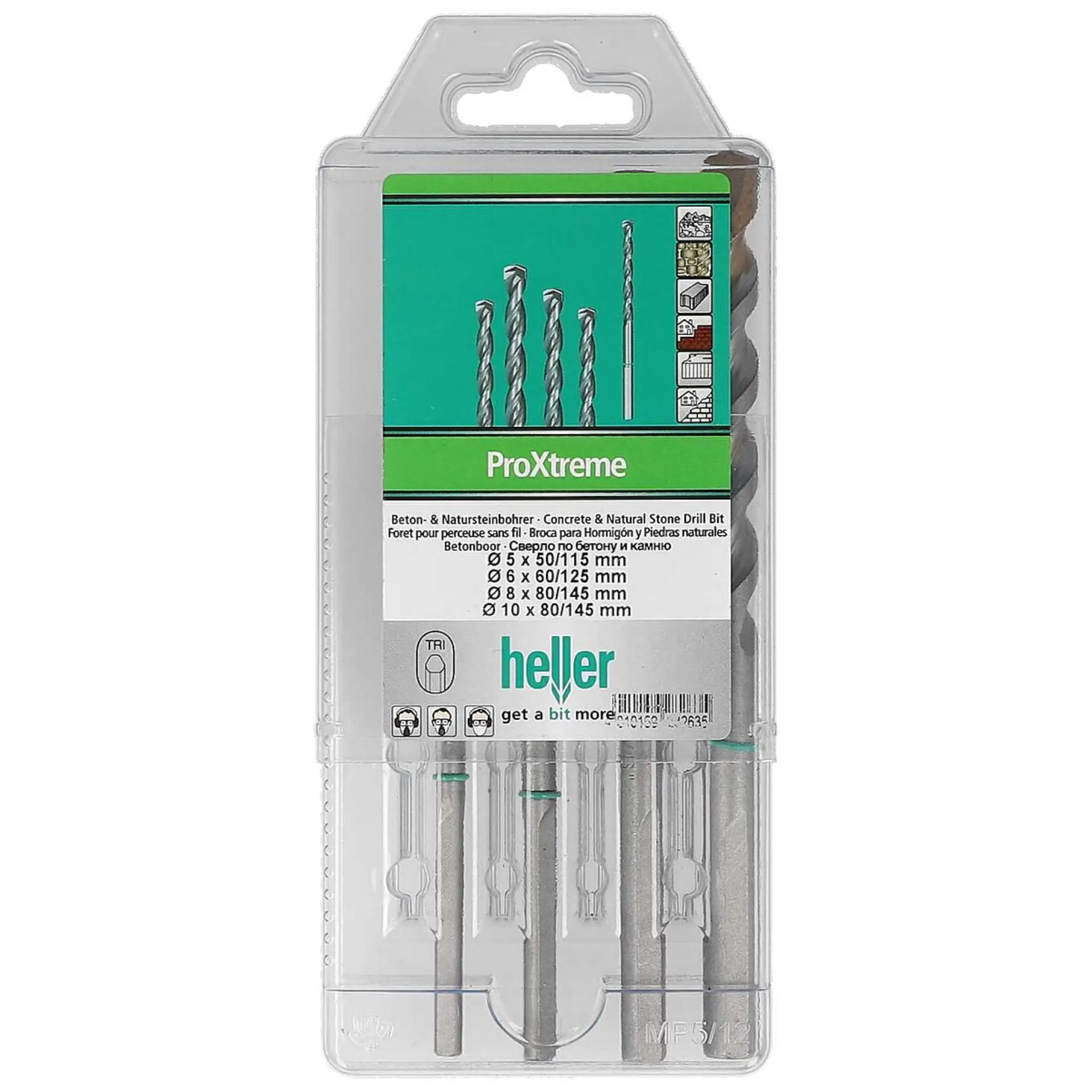 HELLER Betonbohrer und Natursteinbohrer ProXtreme Set 4-tlg.