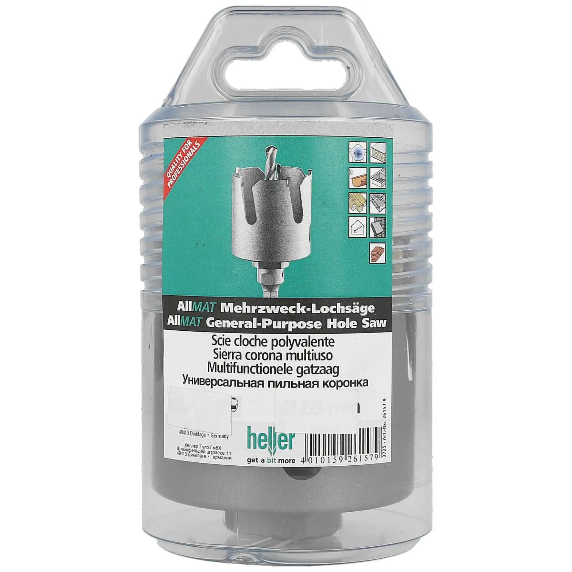 HELLER Mehrzweck-Lochsäge Allmat 6kant Set 3-tlg.