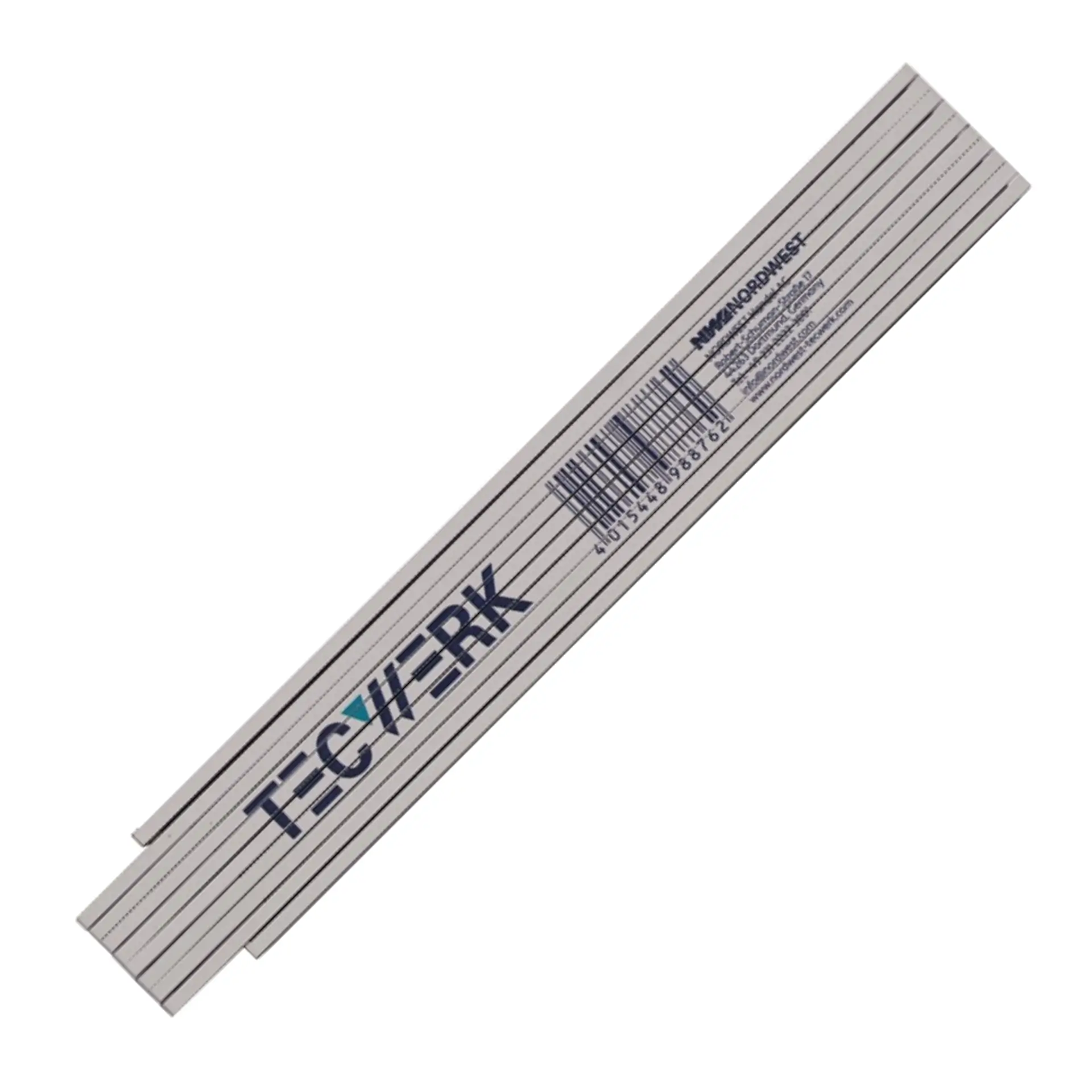 TECWERK Gliedermaßstab Kunststoff 2 m, mm/cm EG III weiß