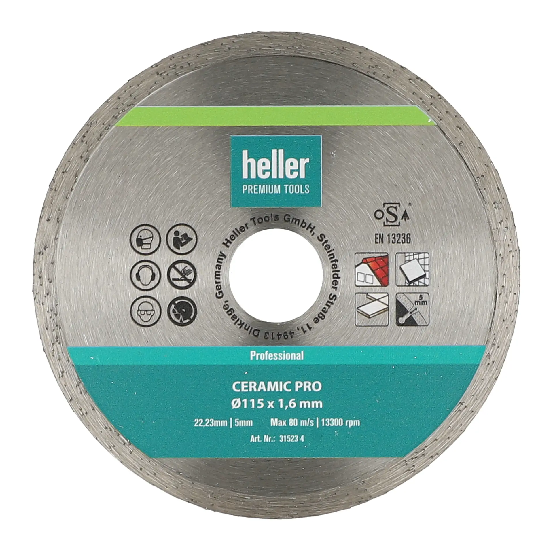 HELLER Diamanttrennscheibe Ceramic Pro