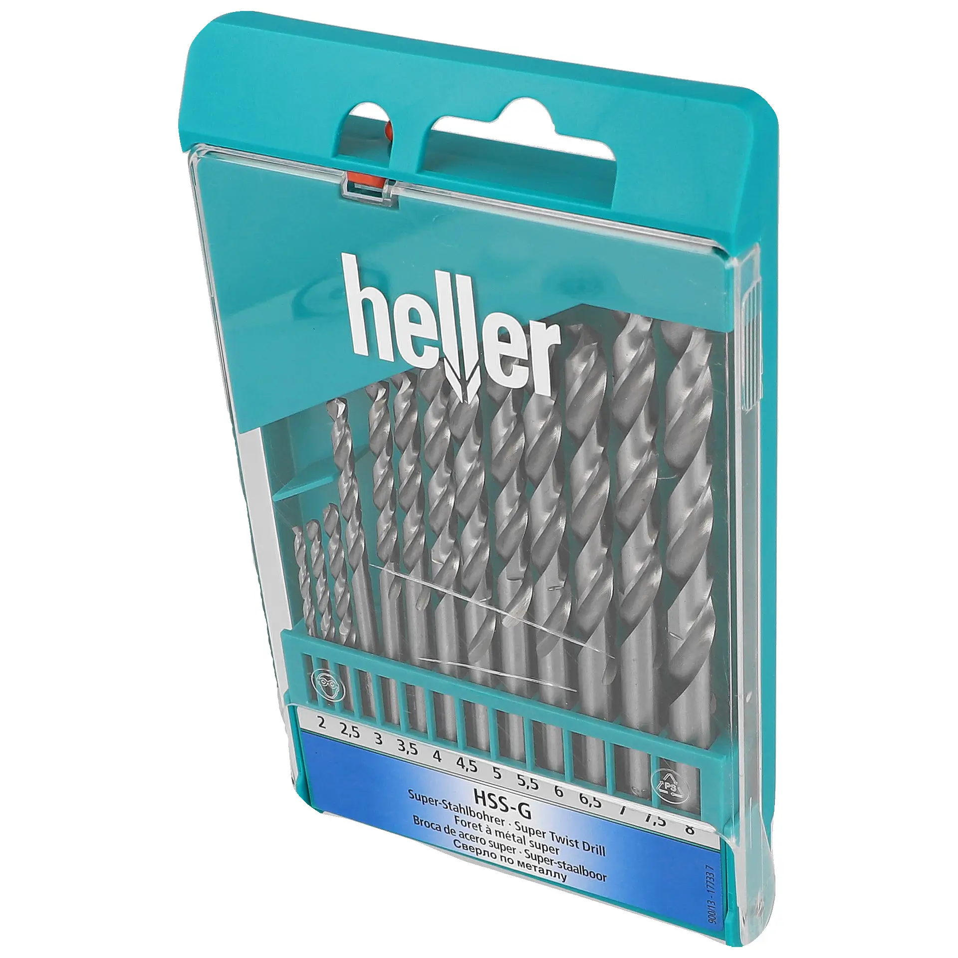 HELLER Stahlbohrer HSS-G Super DIN 338 RN Satz 13-tlg.