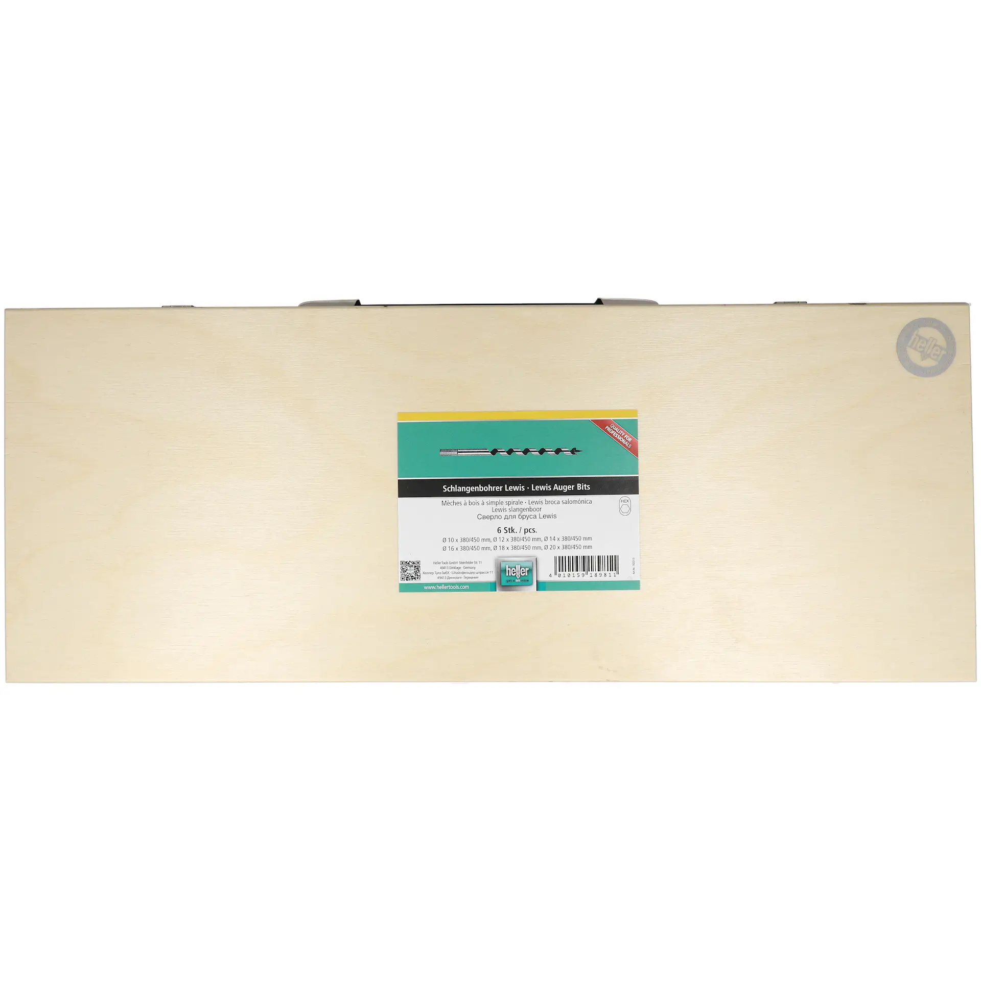HELLER Schlangenbohrer Balkenbohrer Lewis Satz 6-tlg.