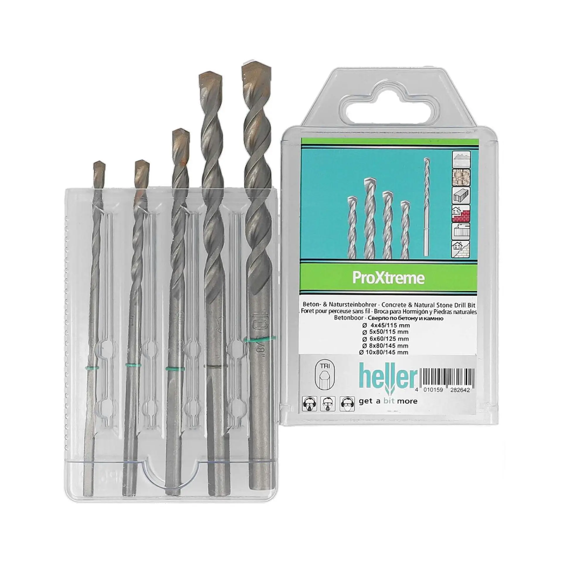 HELLER Betonbohrer und Natursteinbohrer ProXtreme Set 5-tlg.