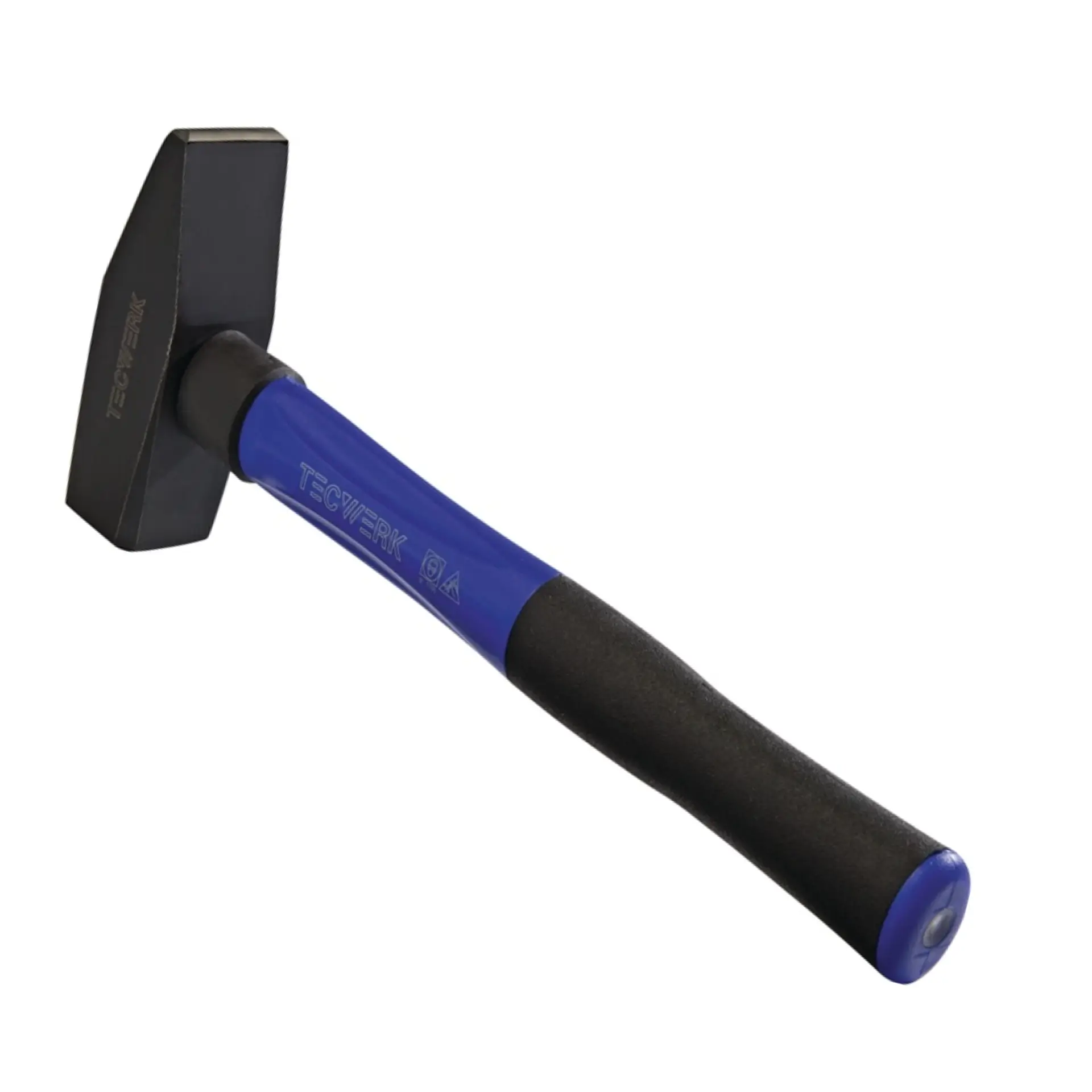 TECWERK Schlosserhammer 3-Komponentenstiel mit Stahlschutzhülse