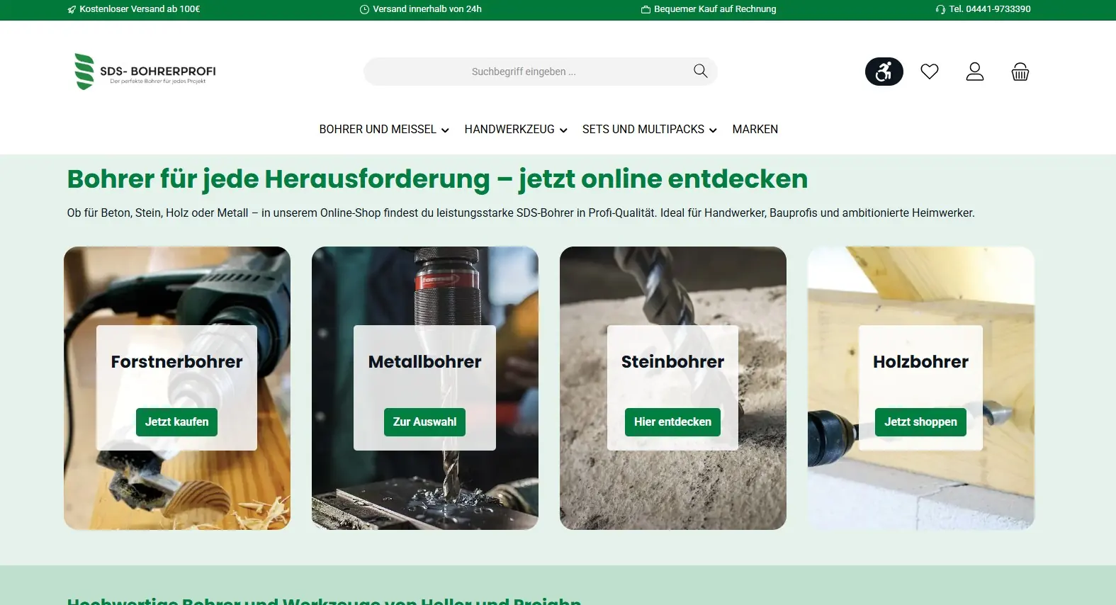 SDS-Bohrer-Profi Onlineshop