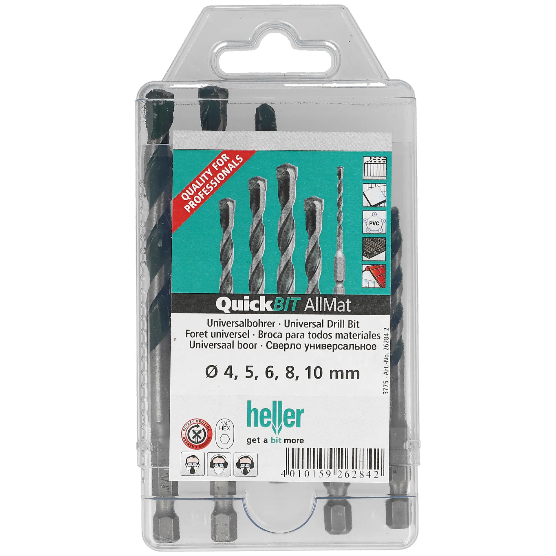 HELLER Universalbohrer QuickBit Allmat Set 5-tlg.