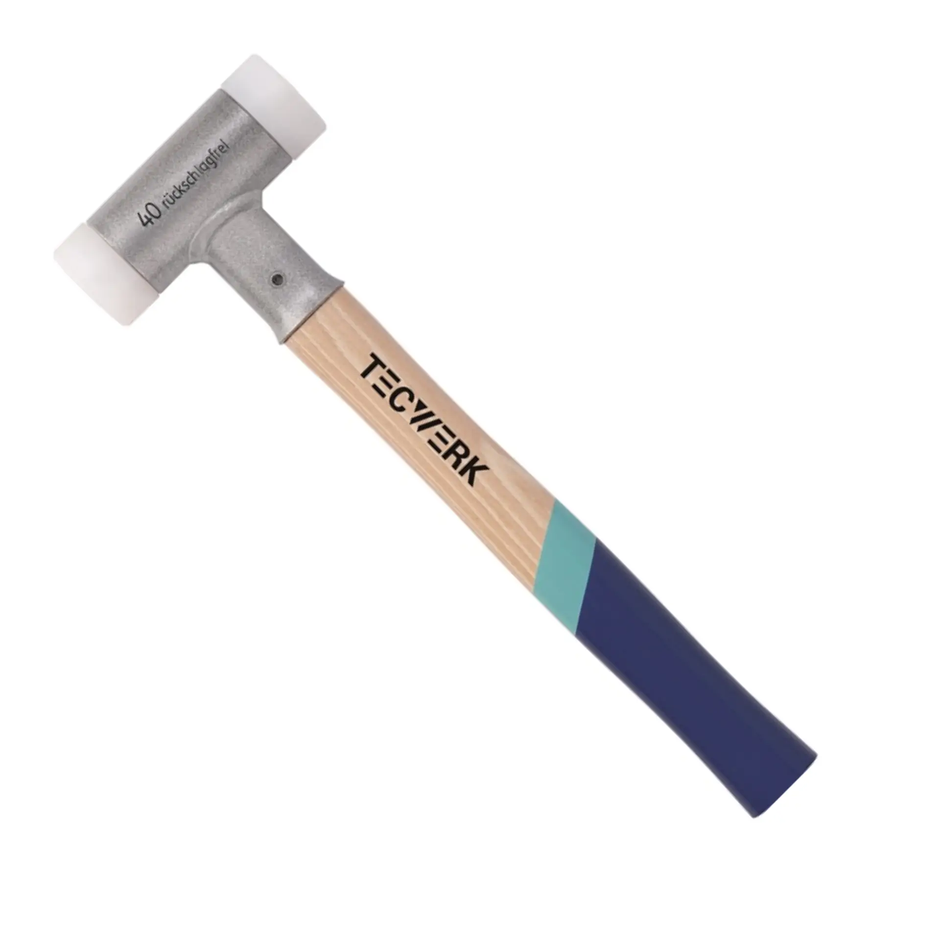 TECWERK Schonhammer Hickory rückschlagfrei hart Nylon weiß