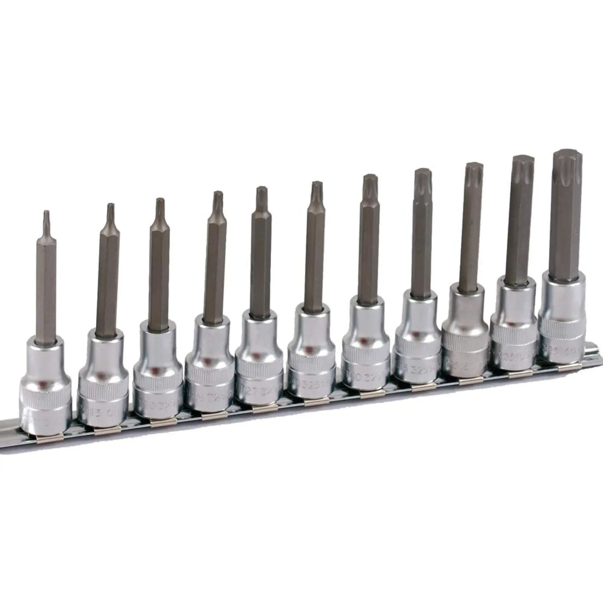 PROJAHN Bit Stecknuss Satz 1/2 Zoll auf Schiene 100 mm 11-tlg.